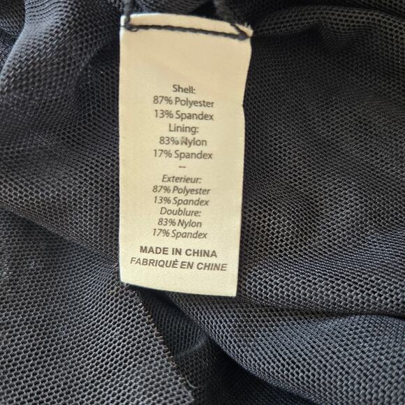 Cinq a Sept Kourt Midi Dress Printed Victorian High Neck Black Women 0 FLAWED - Picture 13 of 14